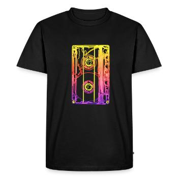 80s party - Men's Premium Organic T-Shirt - black - Front - Nico (187cm)