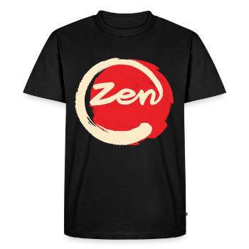Zen - T-shirt Premium bio Homme - noir - Devant - Nico (187cm)