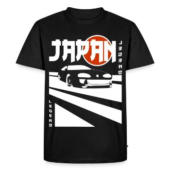 Légende du Japon – JDM Auto Power - T-shirt Premium bio Homme - noir - Devant - Nico (187cm)