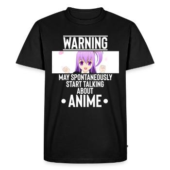 Anime - Men's Premium Organic T-Shirt - black - Front - Nico (187cm)