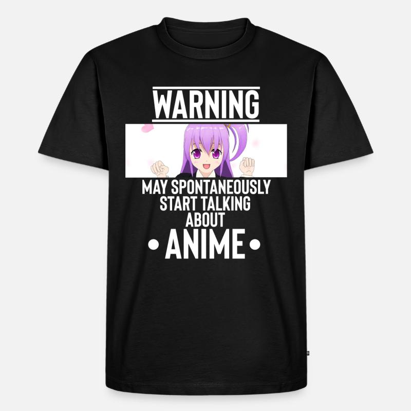 Anime - Männer Premium Bio T-Shirt - Schwarz