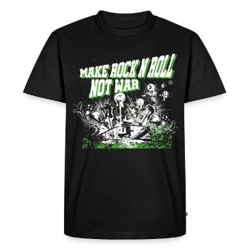 Faites du Rock'n'Roll Not War 2TONE - T-shirt Premium bio Homme - noir - Devant - Nico (187cm)