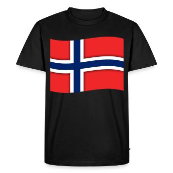 Norvège - Design - T-shirt Premium bio Homme - noir - Devant - Nico (187cm)