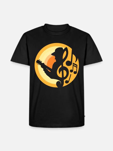 Guitar Player - Men's Premium Organic T-Shirt - black