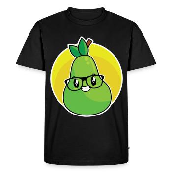 Pear - Men's Premium Organic T-Shirt - black - Front - Nico (187cm)