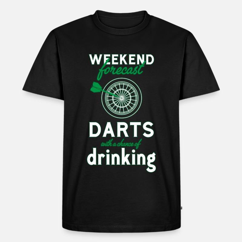 Darts Dart - Männer Premium Bio T-Shirt - Schwarz