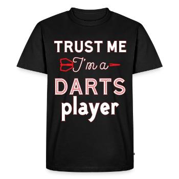 Darts darts - Men's Premium Organic T-Shirt - black - Front - Nico (187cm)