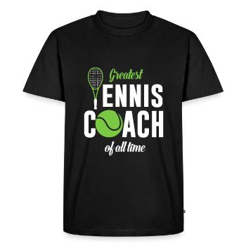 Le plus grand entraîneur de tennis de tous les temps - T-shirt Premium bio Homme - noir - Devant - Nico (187cm)