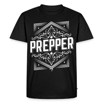 prepper survival apocalypse apocalypse - T-shirt Premium bio Homme - noir - Devant - Nico (187cm)