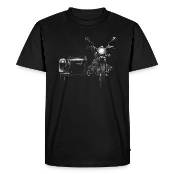 Ural - Männer Premium Bio T-Shirt - Schwarz - Vorne - Nico (187cm)