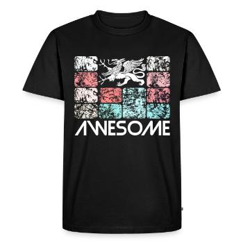 Génial Rostock - T-shirt Premium bio Homme - noir - Devant - Nico (187cm)