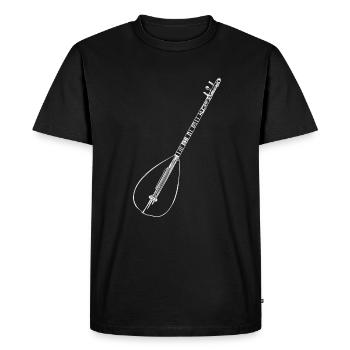 Baglama - Men's Premium Organic T-Shirt - black - Front - Nico (187cm)