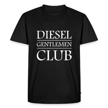 Diesel & displacement - Men's Premium Organic T-Shirt - black - Front - Nico (187cm)