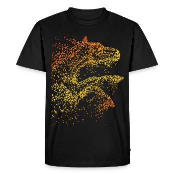 Équitation / cavalier / cheval / cheval islandais - T-shirt Premium bio Homme - noir - Devant - Nico (187cm)