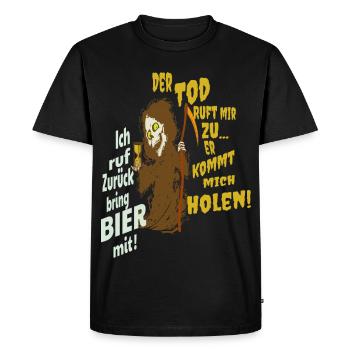 Grim reaper drôle - T-shirt Premium bio Homme - noir - Devant - Nico (187cm)
