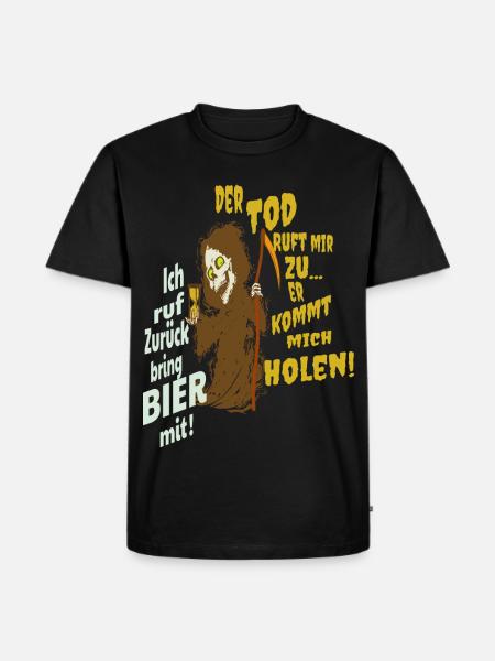 Funny grim reaper - Men's Premium Organic T-Shirt - black