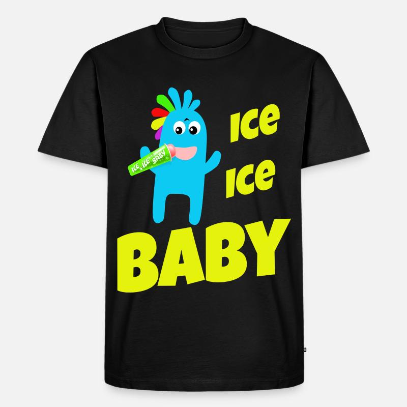 Eis Eis Baby - Männer Premium Bio T-Shirt - Schwarz