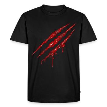 Marques de griffe tourbillonnante - T-shirt Premium bio Homme - noir - Devant - Nico (187cm)
