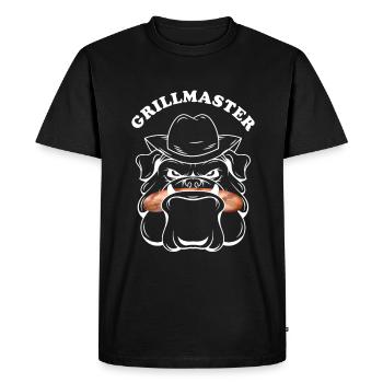Grillades BBQ Boxer Dog Grill Master - T-shirt Premium bio Homme - noir - Devant - Nico (187cm)