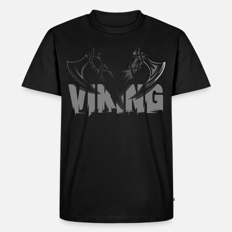 viking axt ax symbol vikings wikinger - Männer Premium Bio T-Shirt - Schwarz