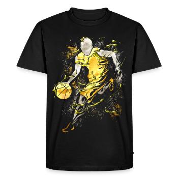Basketball - Basketball Players - Basketball Players - Men's Premium Organic T-Shirt - black - Front - Nico (187cm)