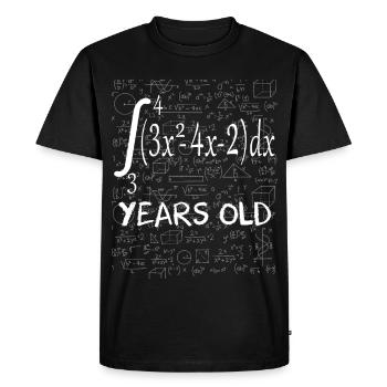 Funny Math Geek Integral Calculus 21st Birthday 21 - T-shirt Premium bio Homme - noir - Devant - Nico (187cm)