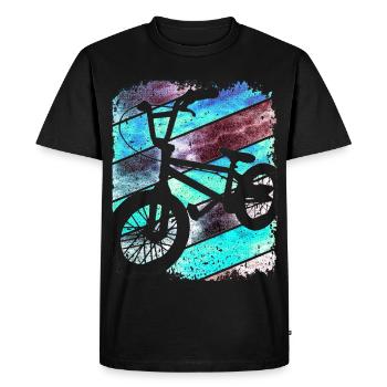 BMX bike | BMX bike | BMX Bike | BMX blue - Men's Premium Organic T-Shirt - black - Front - Nico (187cm)