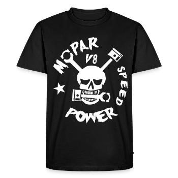 Mopar V8 Power - Men's Premium Organic T-Shirt - black - Front - Nico (187cm)