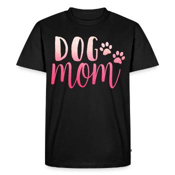 Maman de chien - T-shirt Premium bio Homme - noir - Devant - Nico (187cm)