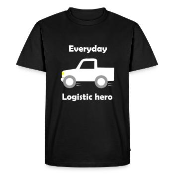Logistics and transport - Men's Premium Organic T-Shirt - black - Front - Nico (187cm)