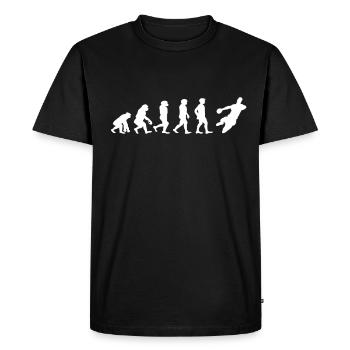 Handball Evolution Handball Player Funny Gift - Men's Premium Organic T-Shirt - black - Front - Nico (187cm)