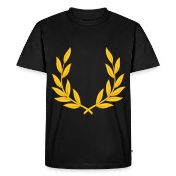 Laurel Wreath Victory Win Sport Golden Victory Victoires - T-shirt Premium bio Homme - noir - Devant - Nico (187cm)