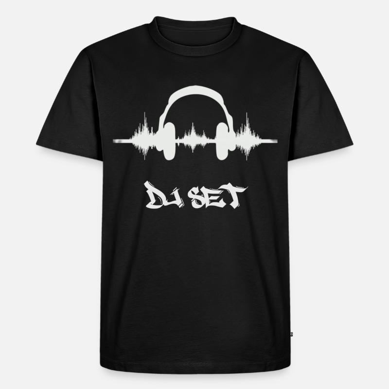 Der DJ - Männer Premium Bio T-Shirt - Schwarz
