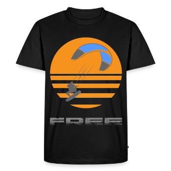 Kitesurf - Men's Premium Organic T-Shirt - black - Front - Nico (187cm)