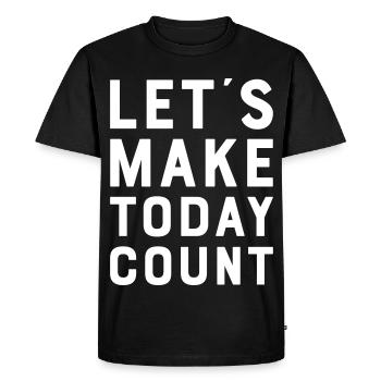 Des phrases drôles - T-shirt Premium bio Homme - noir - Devant - Nico (187cm)