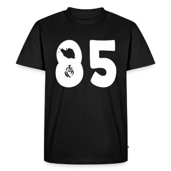 85 departement vendee - T-shirt Premium bio Homme - noir - Devant - Nico (187cm)