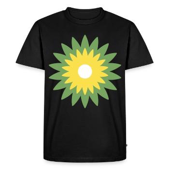 flower - Men's Premium Organic T-Shirt - black - Front - Nico (187cm)