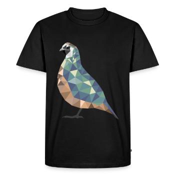 Polygon Quail Quail Breeder Quail Gift - Men's Premium Organic T-Shirt - black - Front - Nico (187cm)