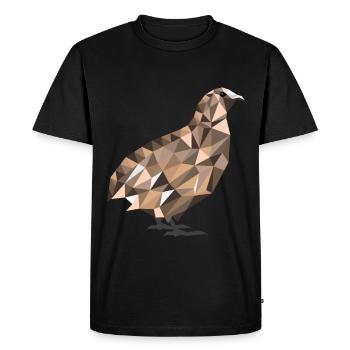 Polygon Quail Quail Breeder Quail Gift - Men's Premium Organic T-Shirt - black - Front - Nico (187cm)