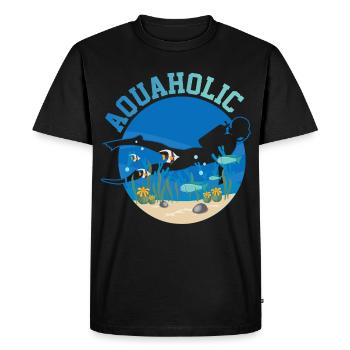 Plongée sous-marine - T-shirt Premium bio Homme - noir - Devant - Nico (187cm)