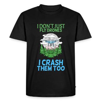 Drone - T-shirt Premium bio Homme - noir - Devant - Nico (187cm)