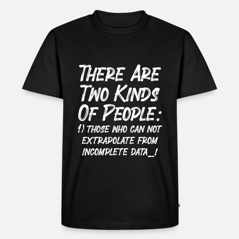 Incomplete Data Funny Science Nerd - Men's Premium Organic T-Shirt - black