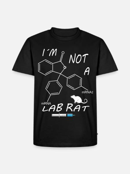 I'm not a lab rat - Men's Premium Organic T-Shirt - black