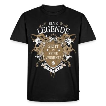 Une légende prend sa retraite - T-shirt Premium bio Homme - noir - Devant - Nico (187cm)