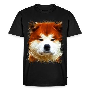 Akita - T-shirt Premium bio Homme - noir - Devant - Nico (187cm)