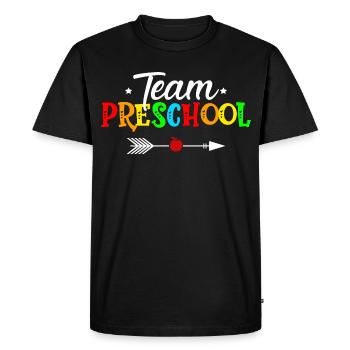 team preschool - Men's Premium Organic T-Shirt - black - Front - Nico (187cm)