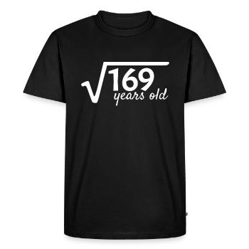 13 birthday - 13 years old - Men's Premium Organic T-Shirt - black - Front - Nico (187cm)