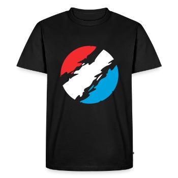 Luxembourg Couleurs drapeau drapeau - T-shirt Premium bio Homme - noir - Devant - Nico (187cm)