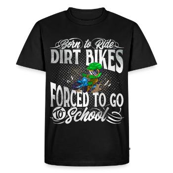 Motocross - Men's Premium Organic T-Shirt - black - Front - Nico (187cm)