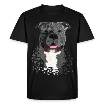 American Bully XL Polygon artistiquement conçu - T-shirt Premium bio Homme - noir - Devant - Nico (187cm)